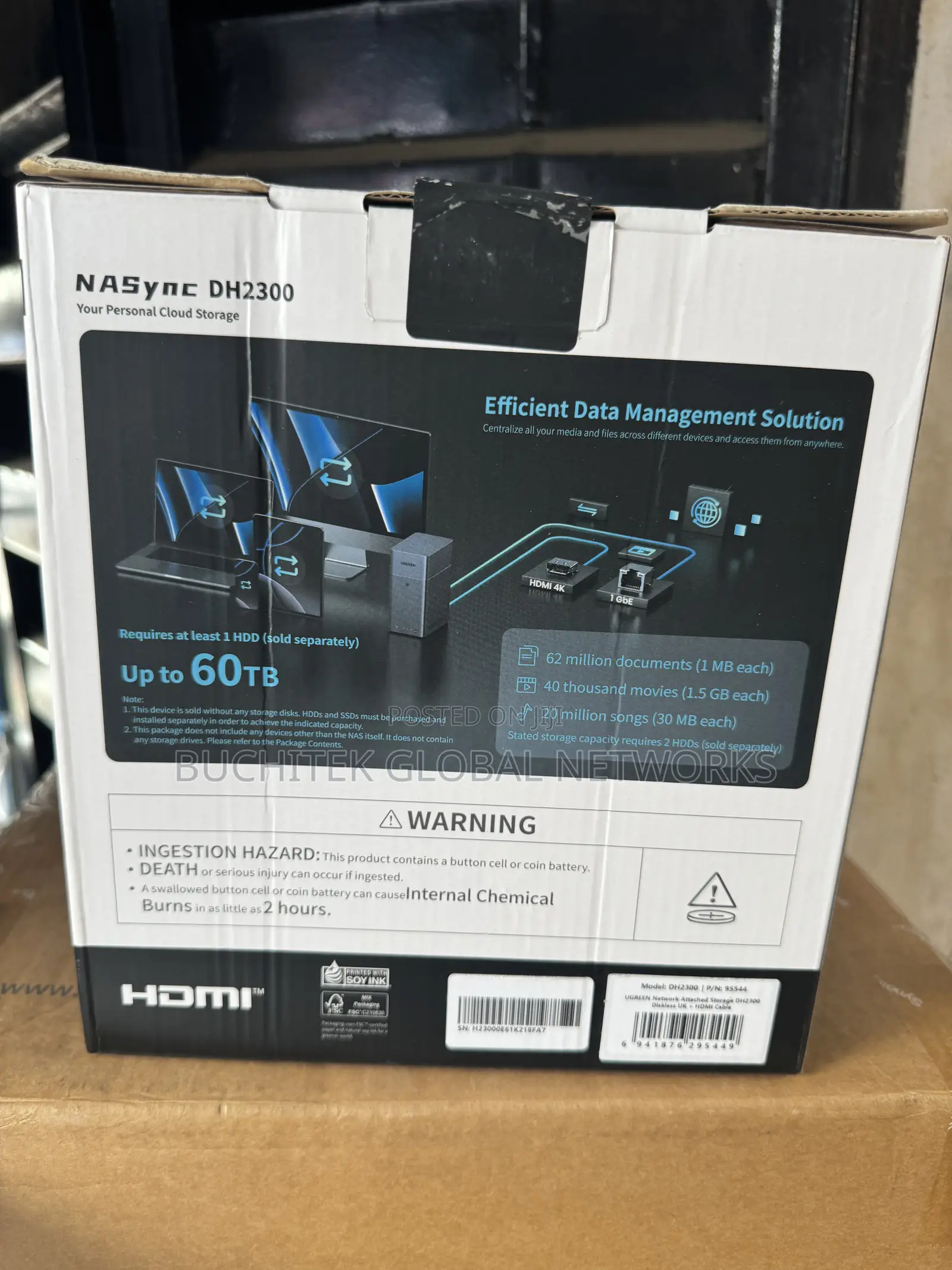 Ugreen Dh2300, 2 Bay Nas Enclosure (Diskless)