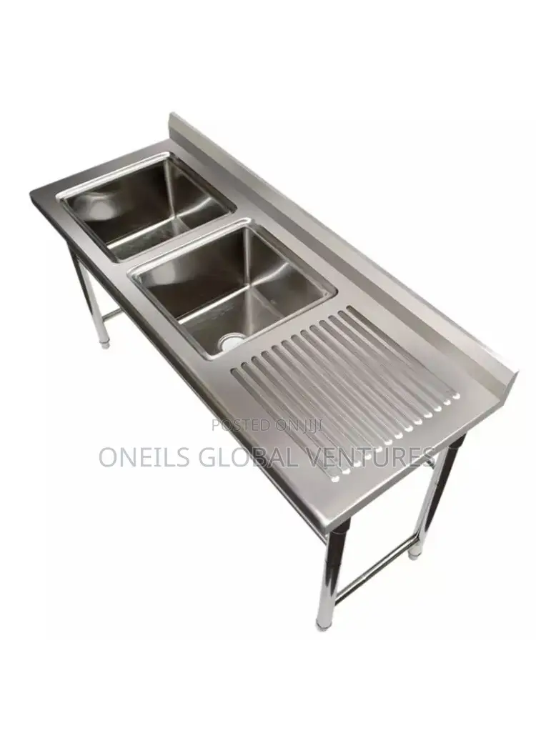 2bowl Sink With Side