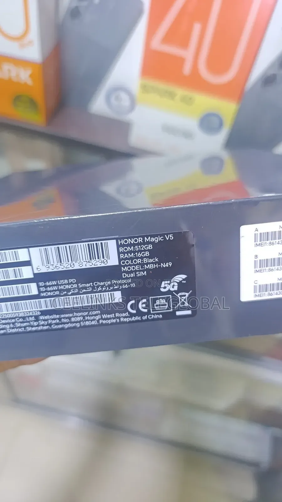 New Honor Magic V5 512 GB Black