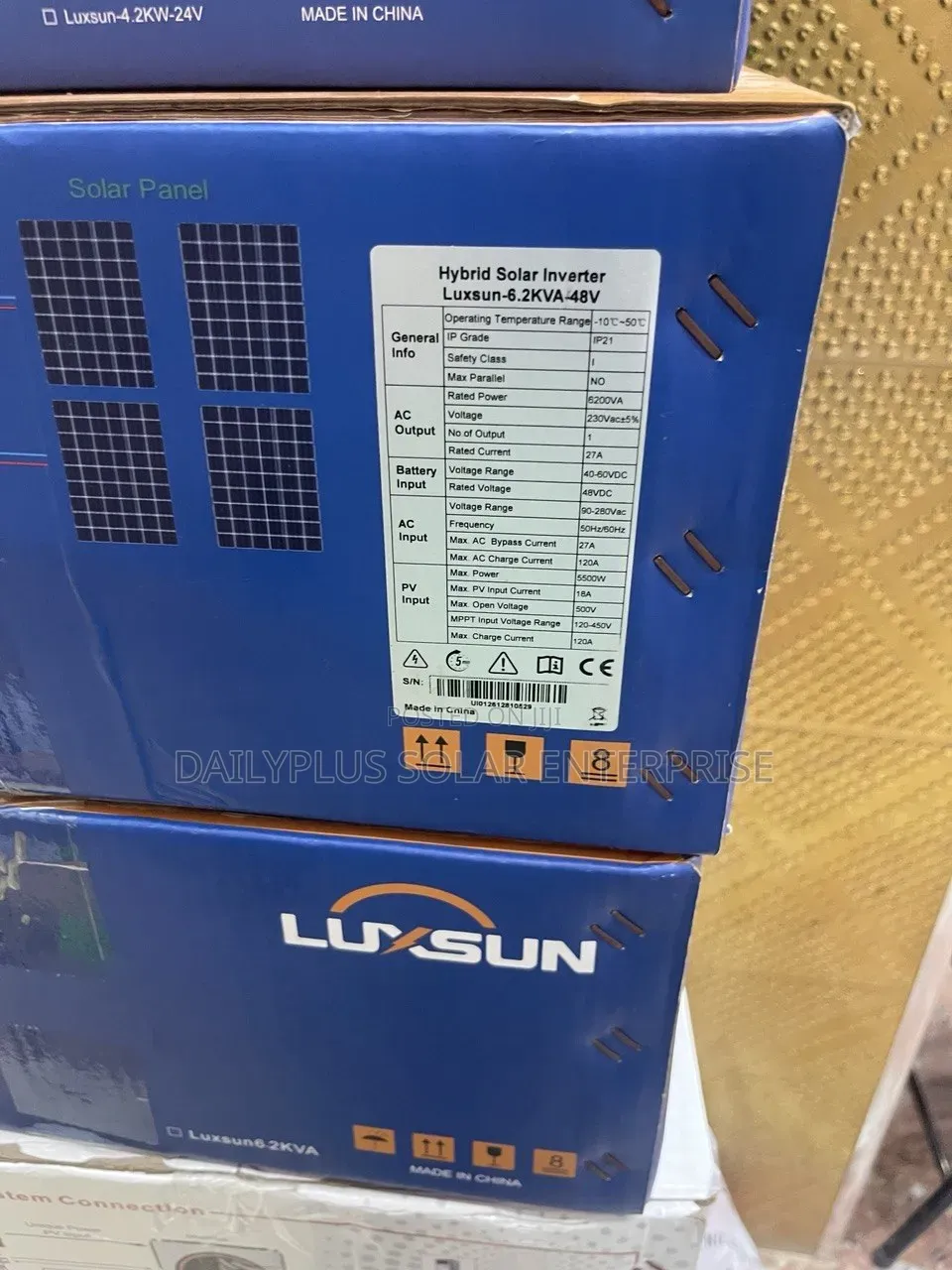 Luxsun 6.2kva 48v Hybrid Solar Inverter