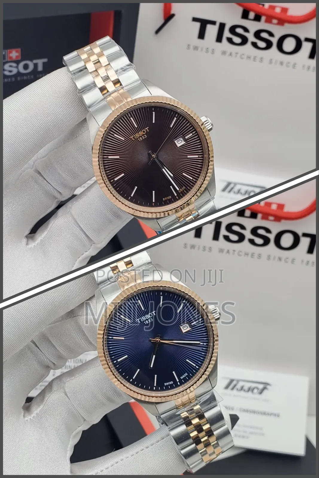 Tissot Replica Couple Wristwatch Set - His Hers Stainless Steel |
