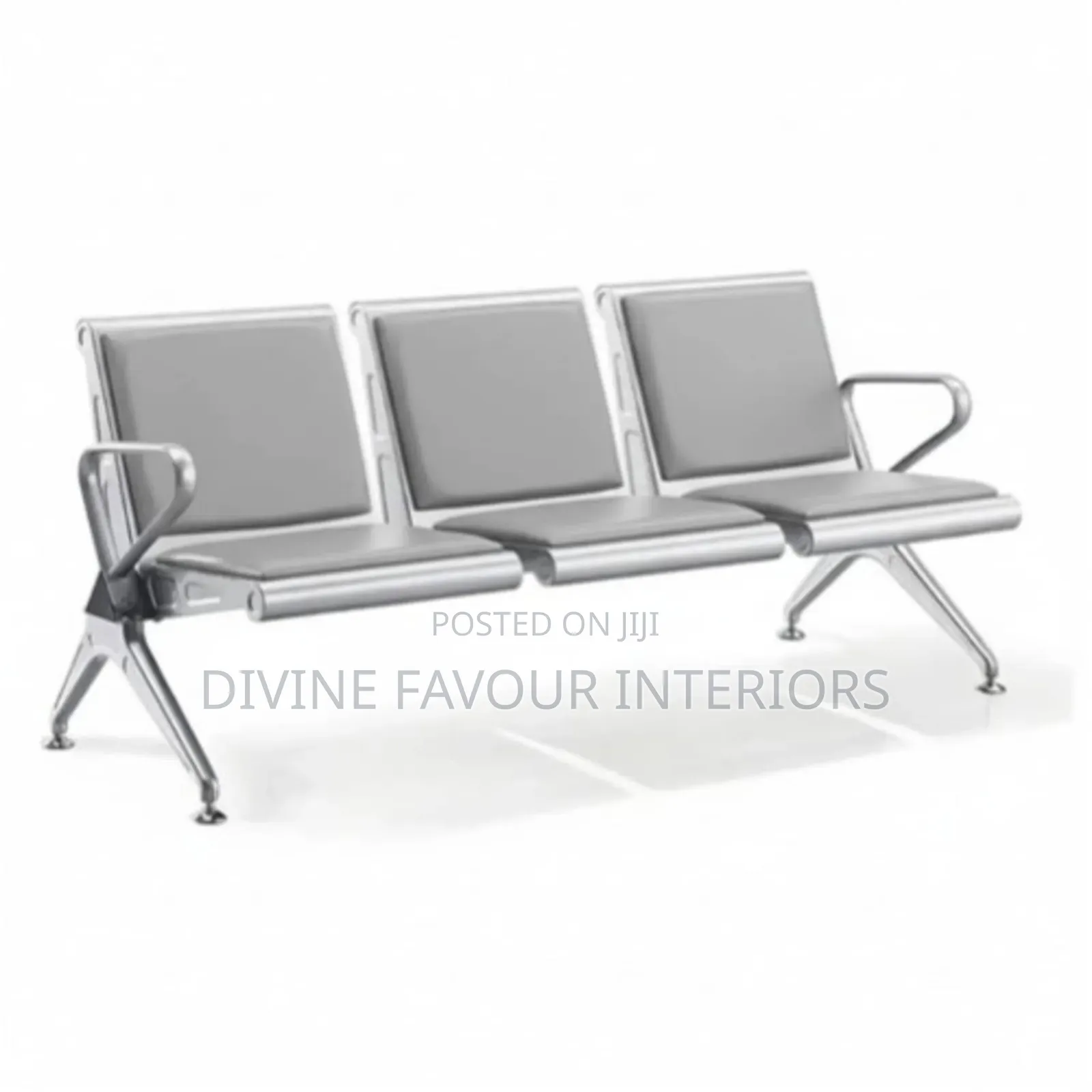 Heavy-Duty Reception Waiting Chair - Grey