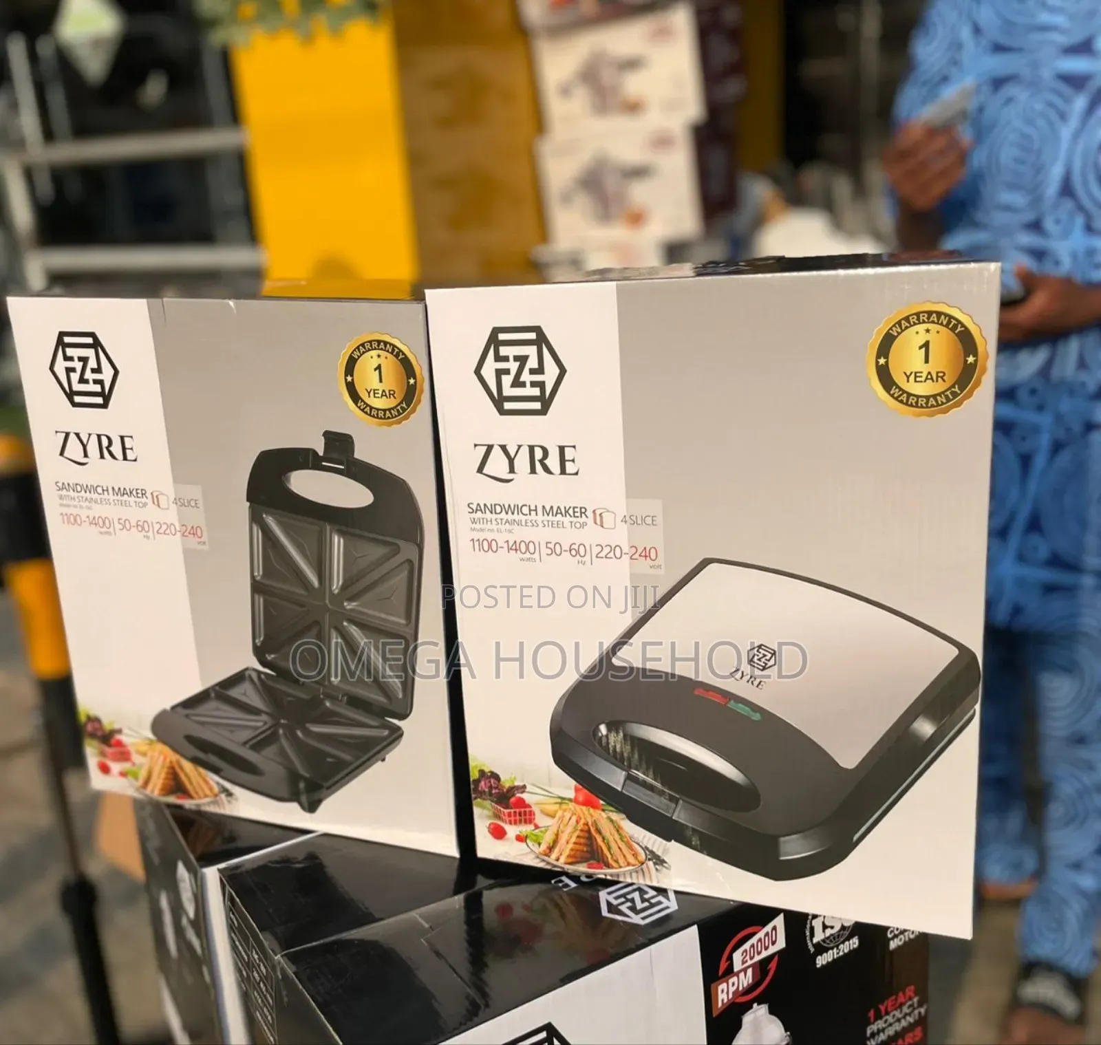 Sandwich Maker Toaster 4 Slices
