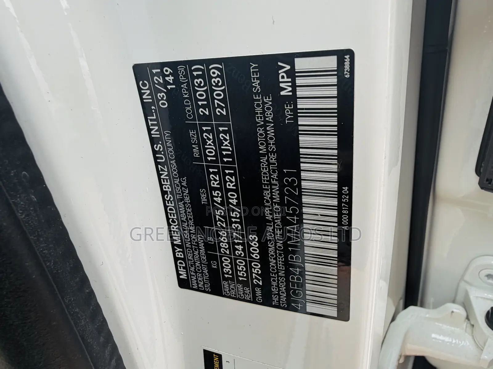 Mercedes-Benz GLE-Class GLE 350 4MATIC 2021 White