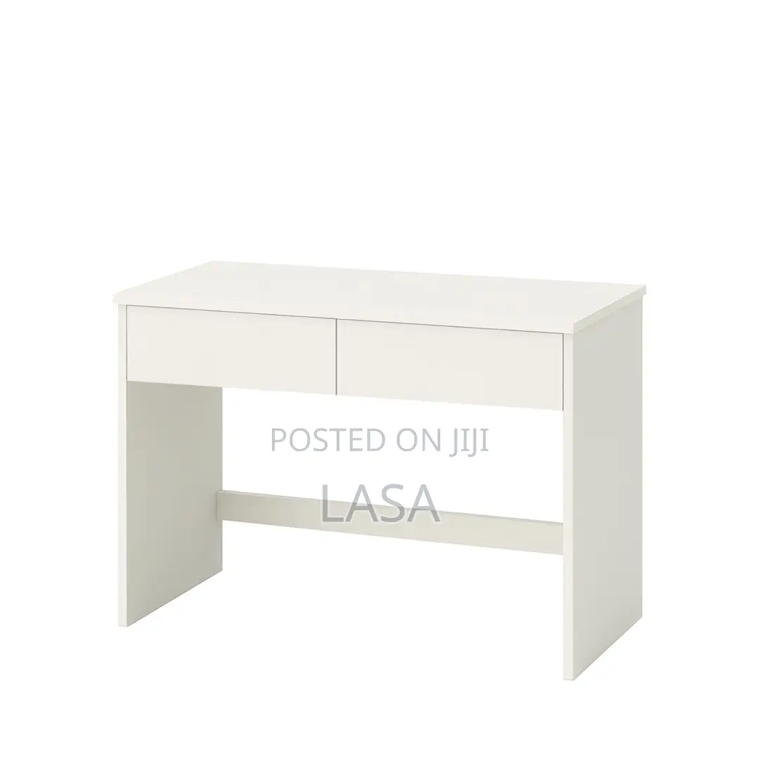 Compact Vanity Desk With Flip Mirror Storage Drawers