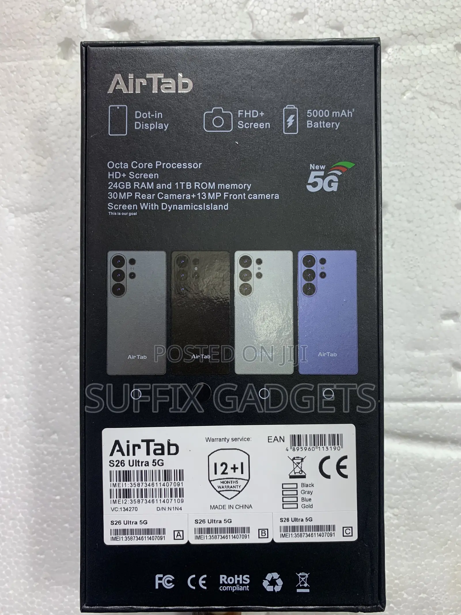 New AirTab S25 Ultra 5G 1 TB Blue
