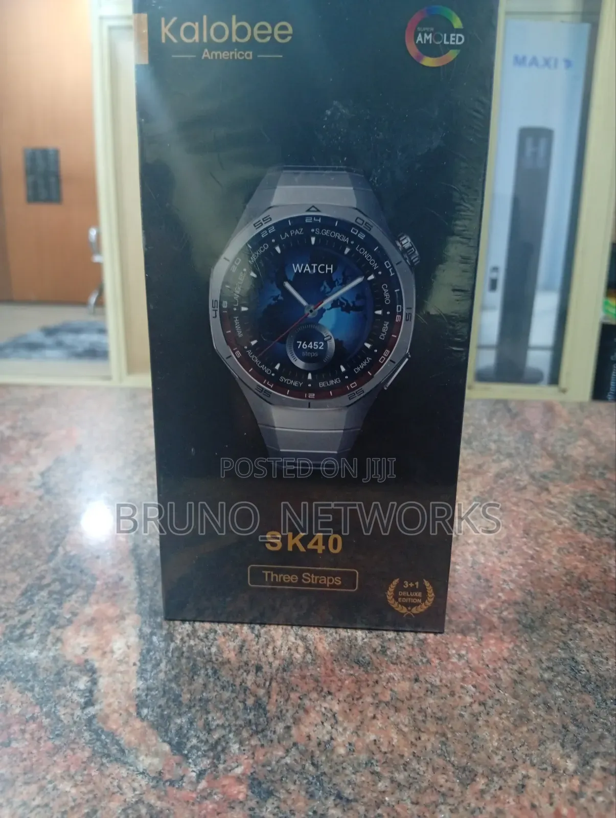 Sk40 Deluxe Edition Smart Watch| Hd Display | Health Tracker |3 Straps