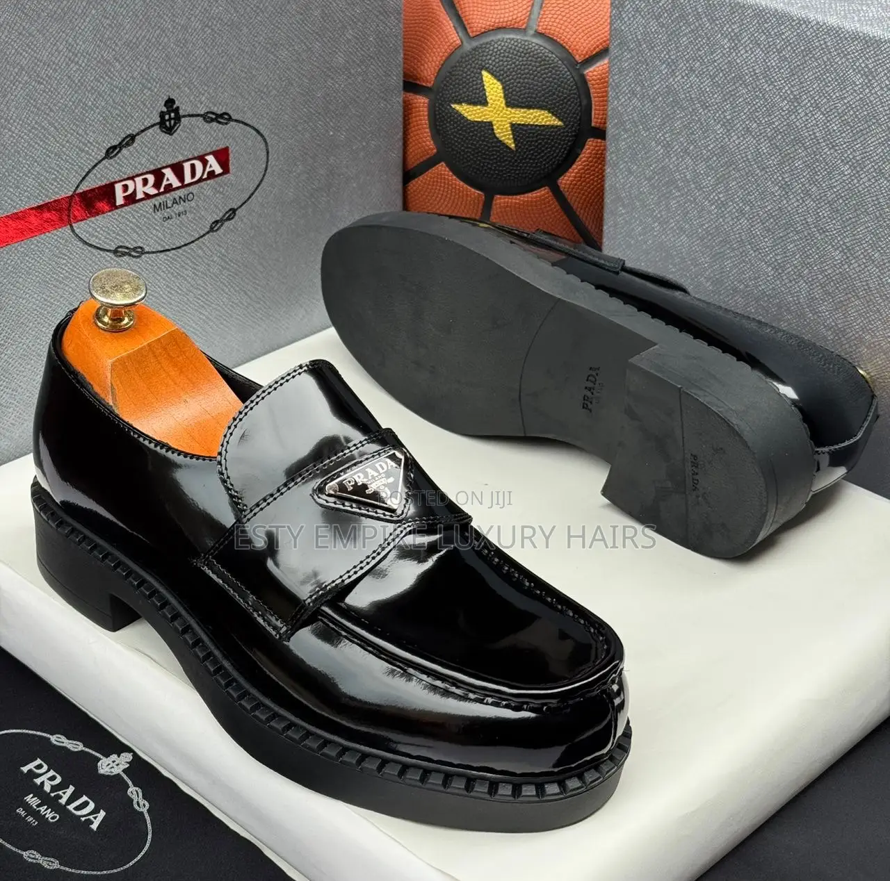 Prada Quality Luxury Men Genuine Leather Corporate Shoe