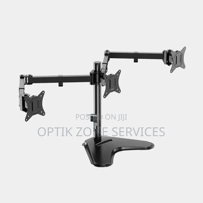 Triple Arm Monitor Stand Durable Strong