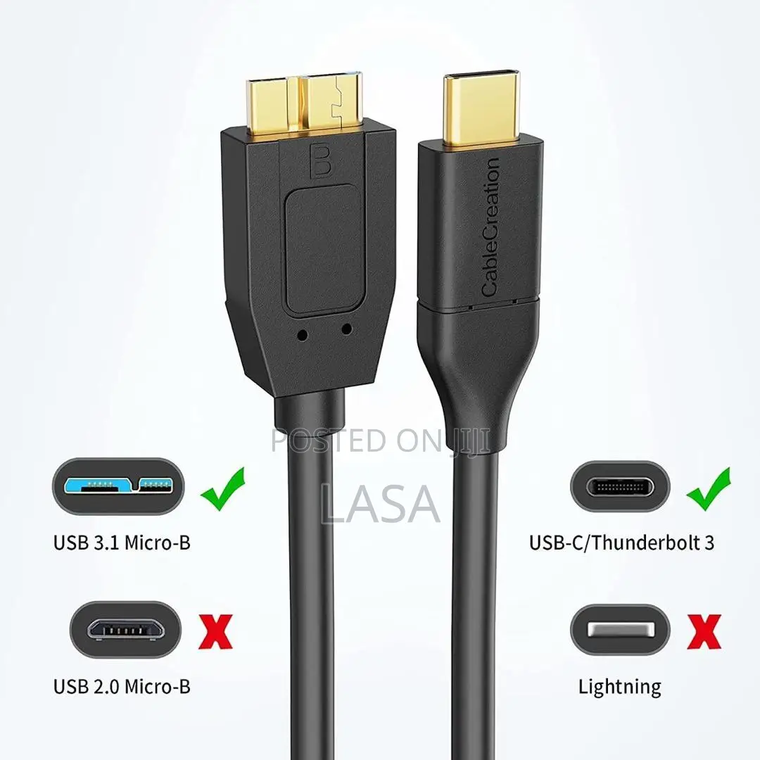 Usb Micro B to Type C Cable 30cm