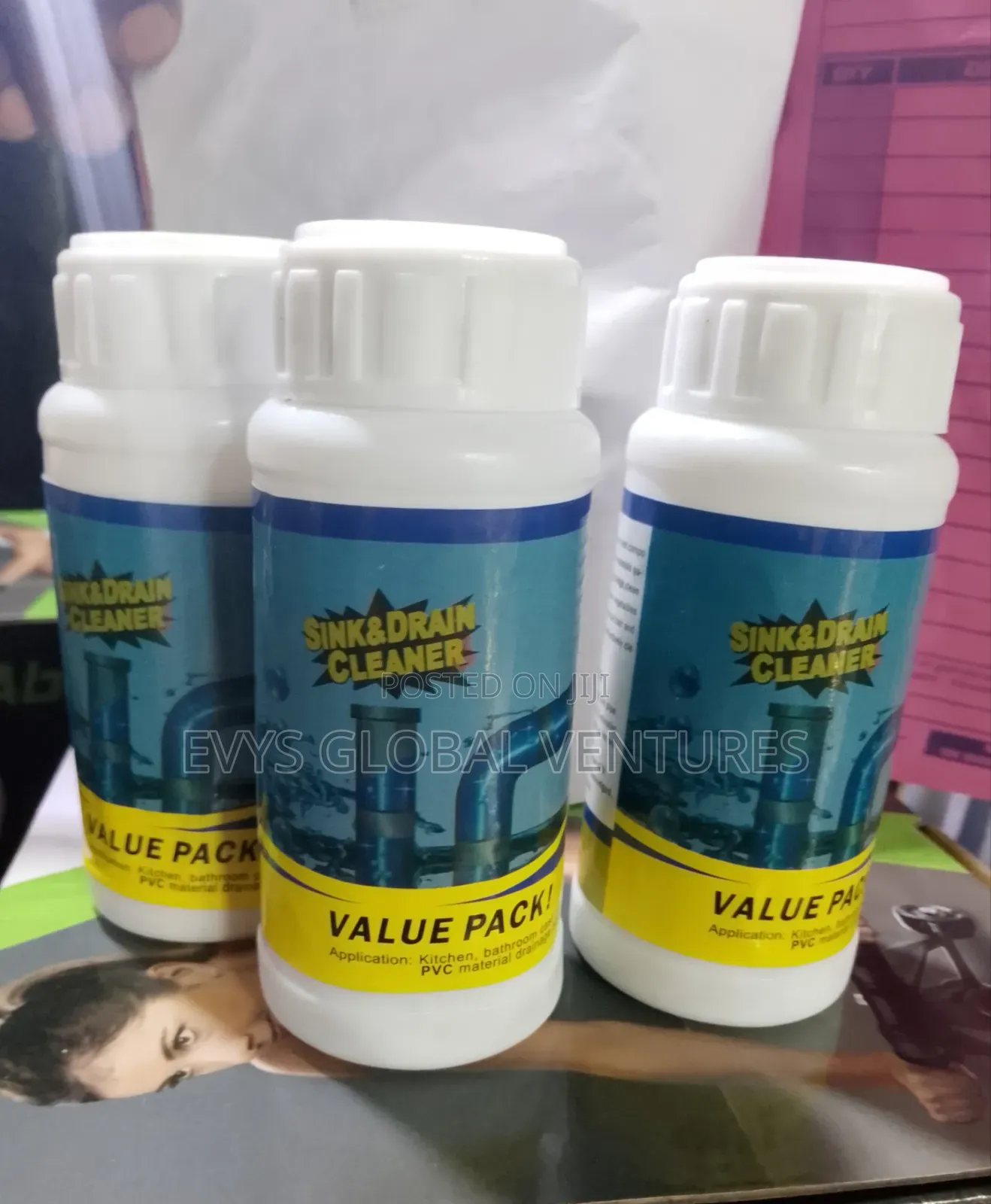 Sink and Drain Agent Cleaning Powder