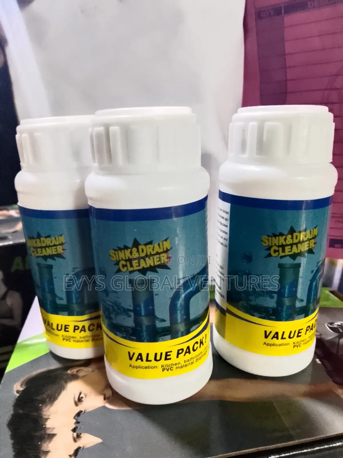 Sink and Drain Agent Cleaning Powder