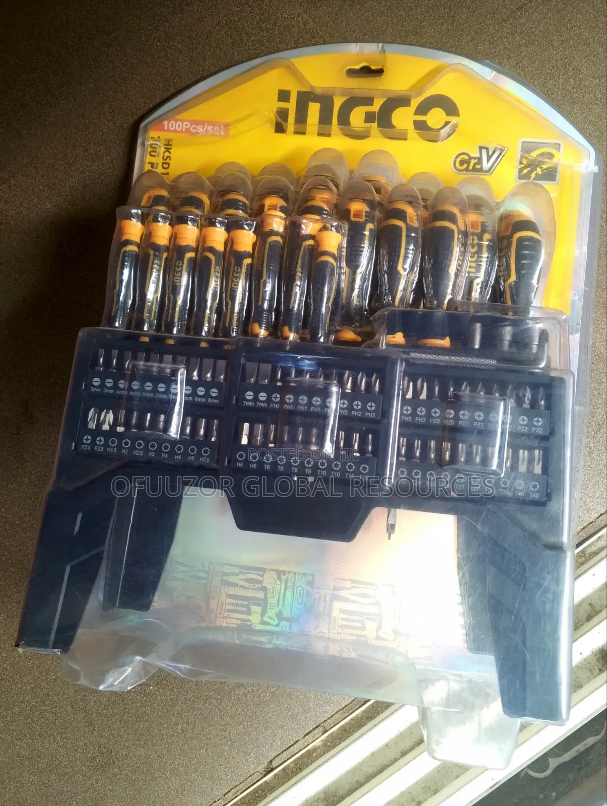 Ingco 100 Pics Set of Screw Driver