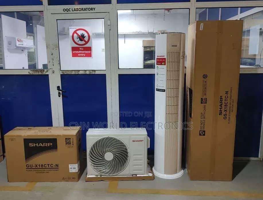 New Sharp Inverter Floor Standing Ac 3ton Copper R410awarranty1year