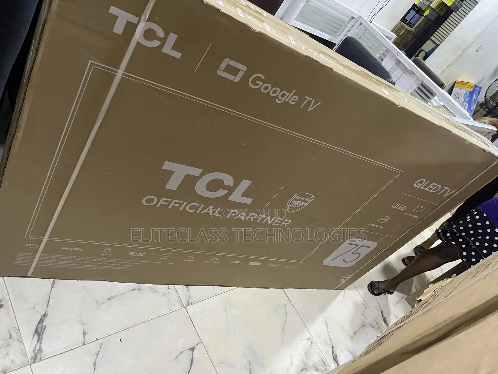 TCL Qled 75 Inch Television Unit