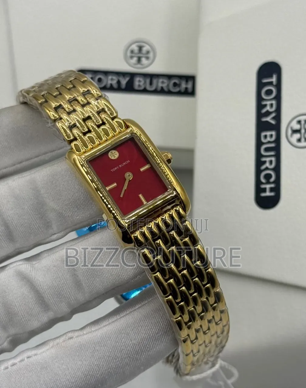 Original Tory Burch Mini Eleanor Watch Gold Tone Available in Store