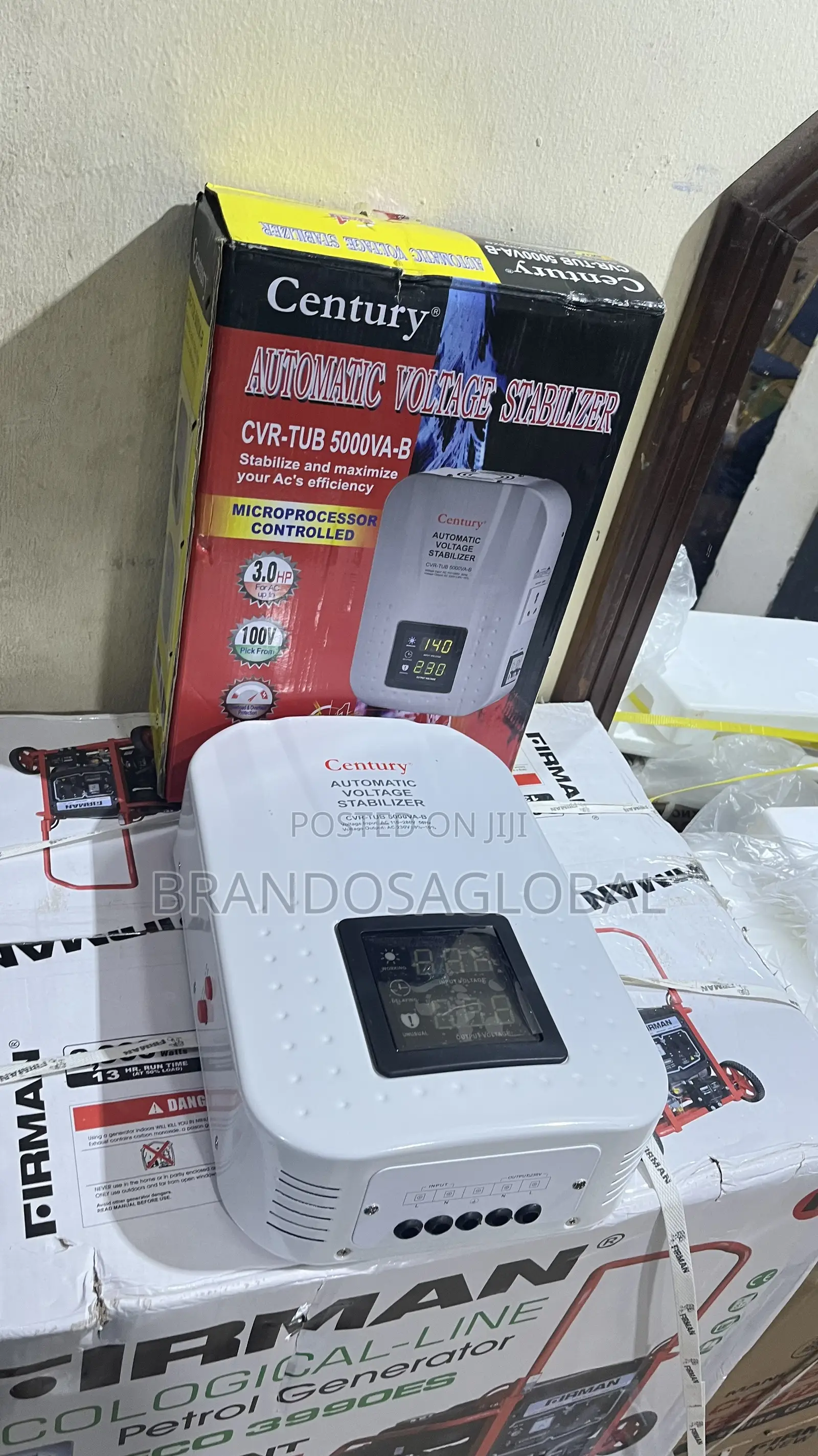 Century Stabilizer CVR-Tub-5000va-B–Automatic Voltage Regulation Unit