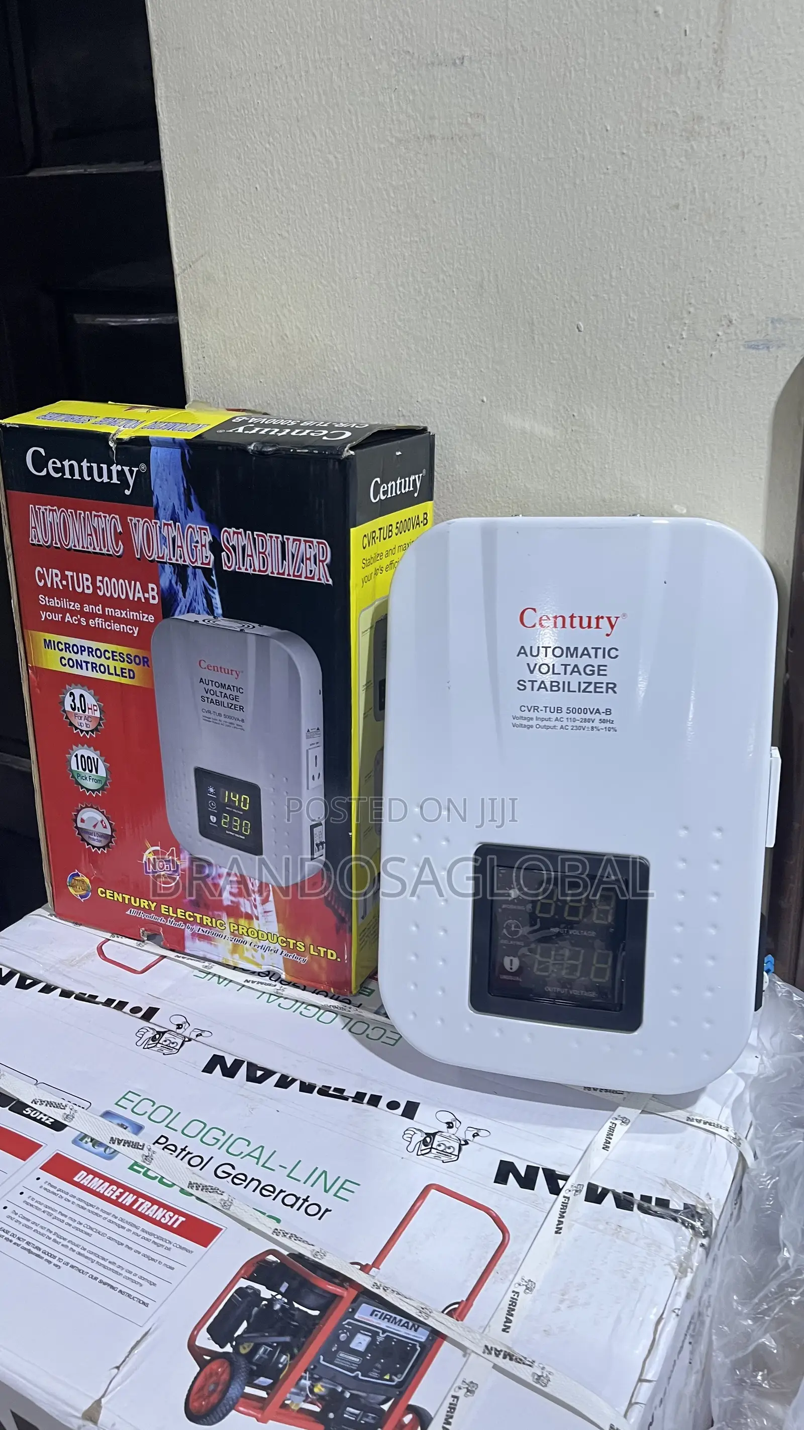Century Stabilizer CVR-Tub-5000va-B – Powerful 5kva Voltage Stabilizer