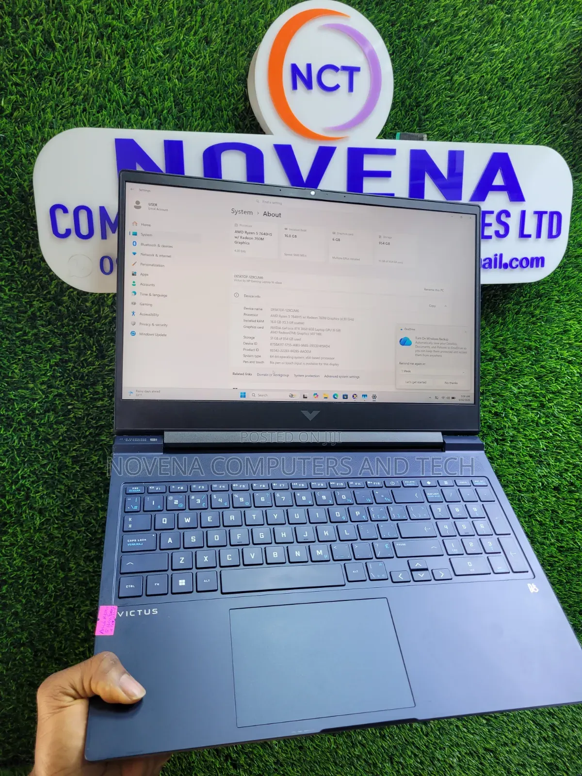 Laptop HP Victus 16 16GB AMD Ryzen 7 SSD 1T