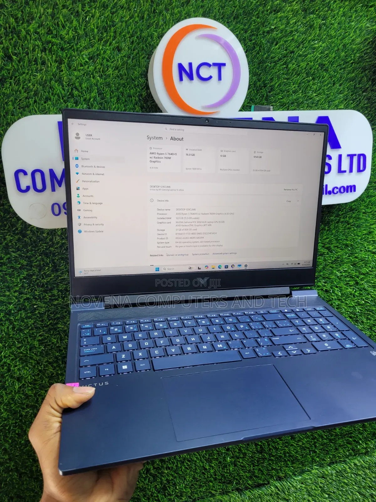 Laptop HP Victus 16 16GB AMD Ryzen 7 SSD 1T
