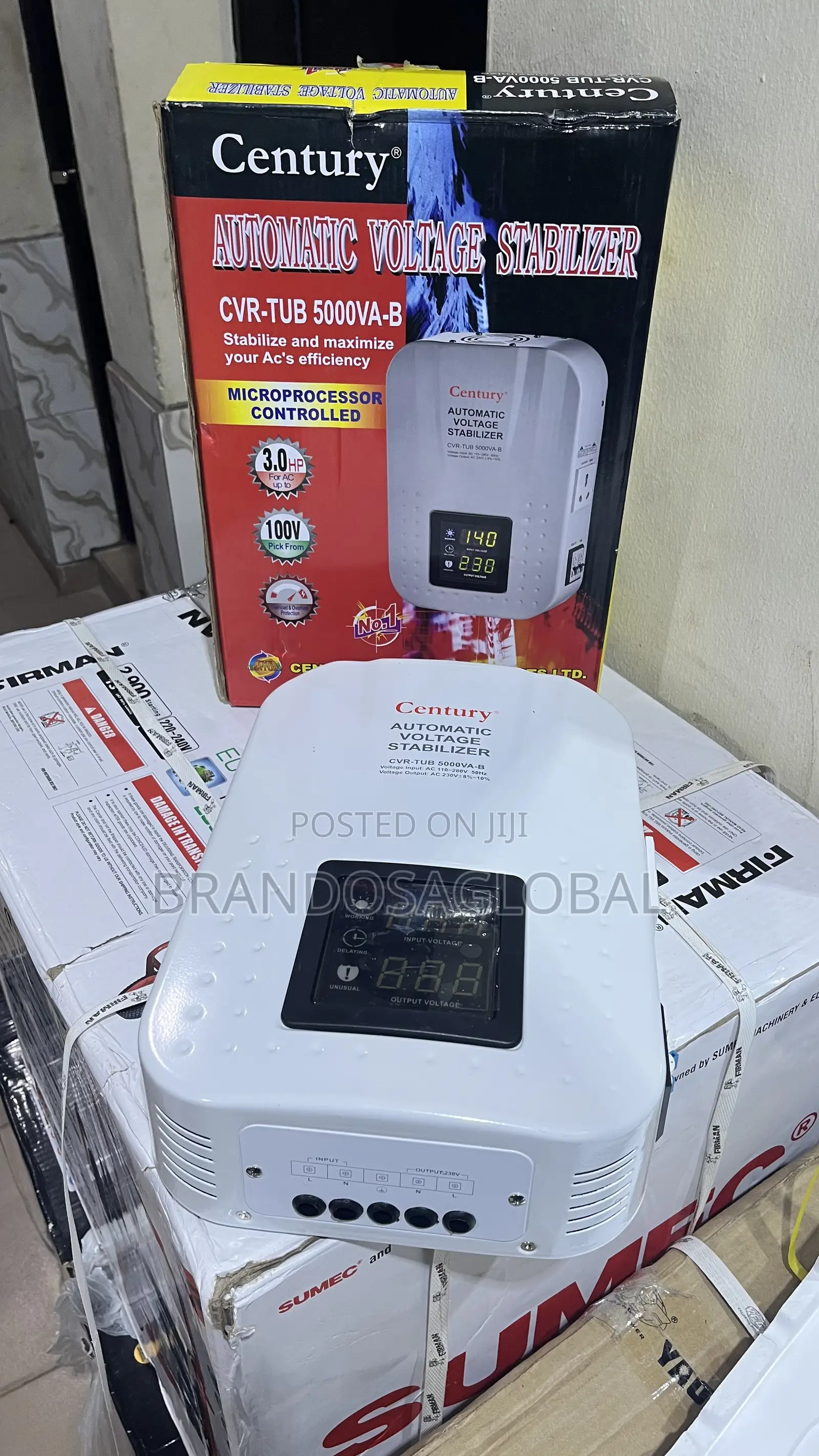 Century Stabilizer CVR-Tub-5000va-B–Reliablecommercial Power Protector