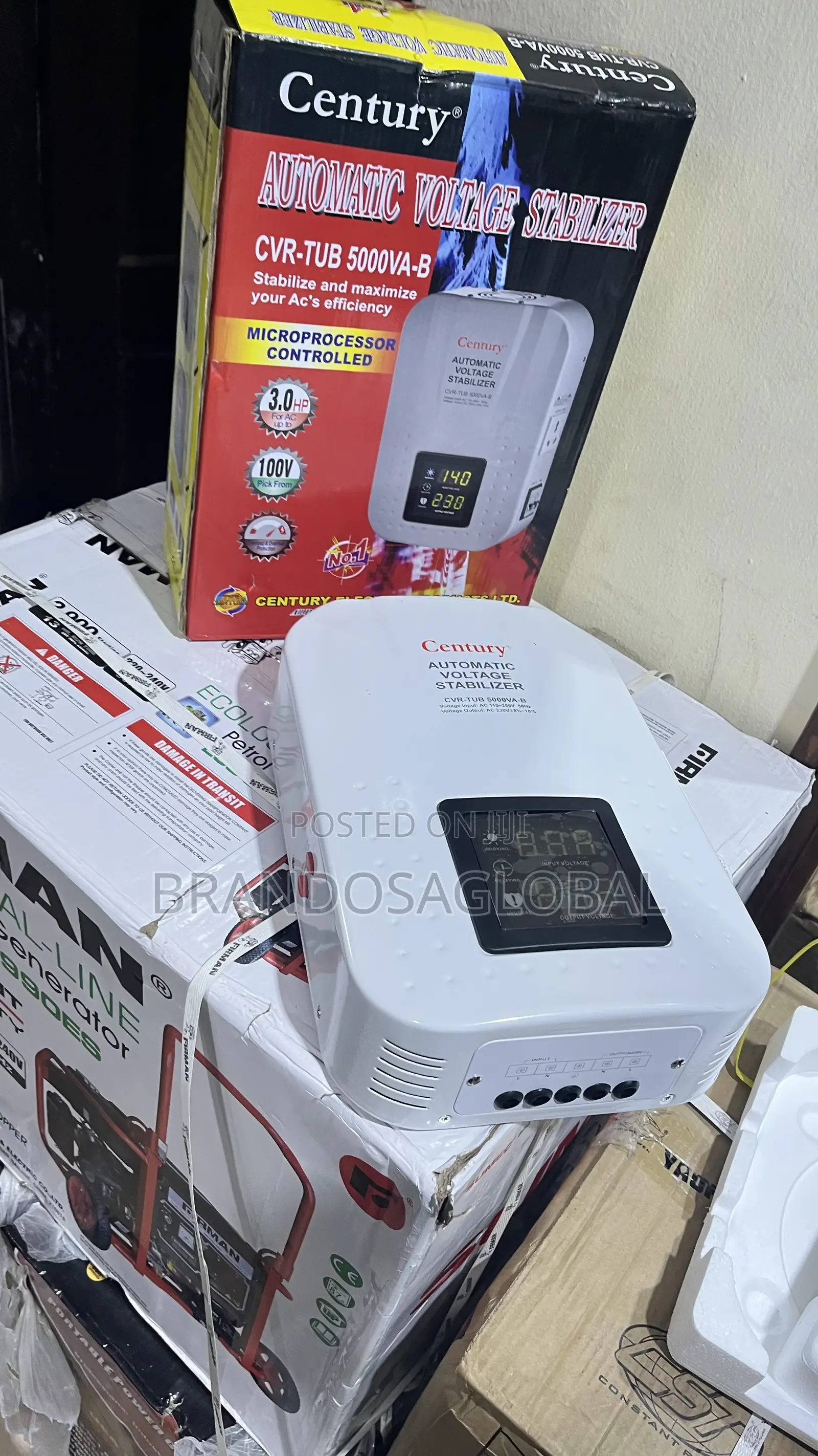 Century Stabilizer CVR-Tub-5000va-B – High Quality Power Stabilizer