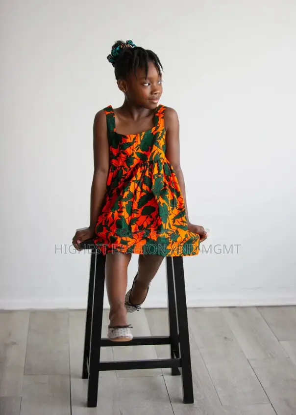 Ankara Print Girl's Dress