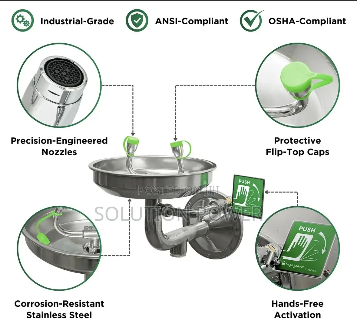 Portable Wall Mounted Eye Wash Station