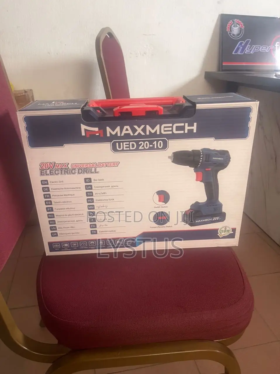 Maxmech Ued 20-10 Cordless Electric Drill – 20v Max