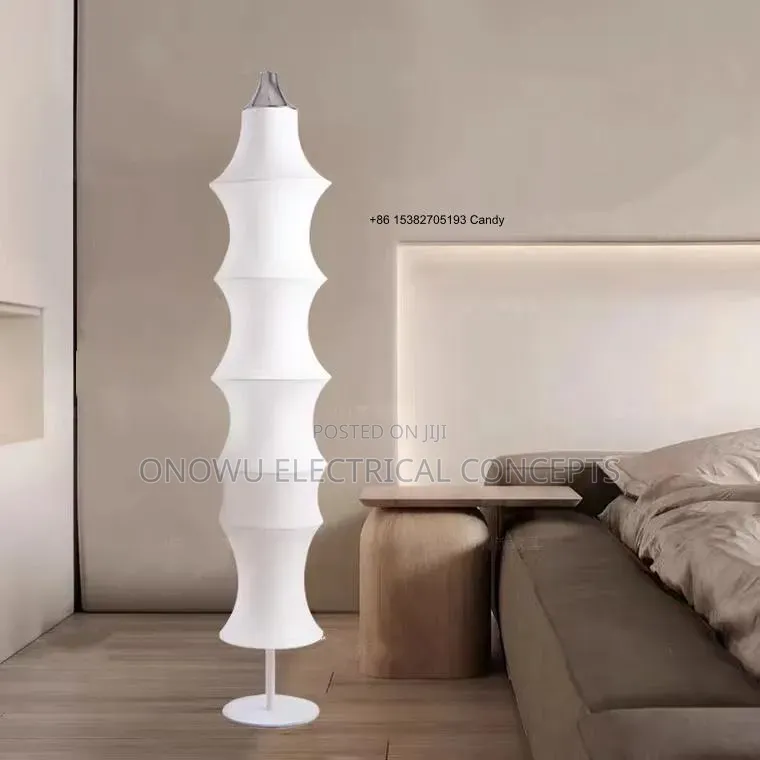 Silk Floor Lamp Living Room Standing Lamp Light Luxury Bedroom Design