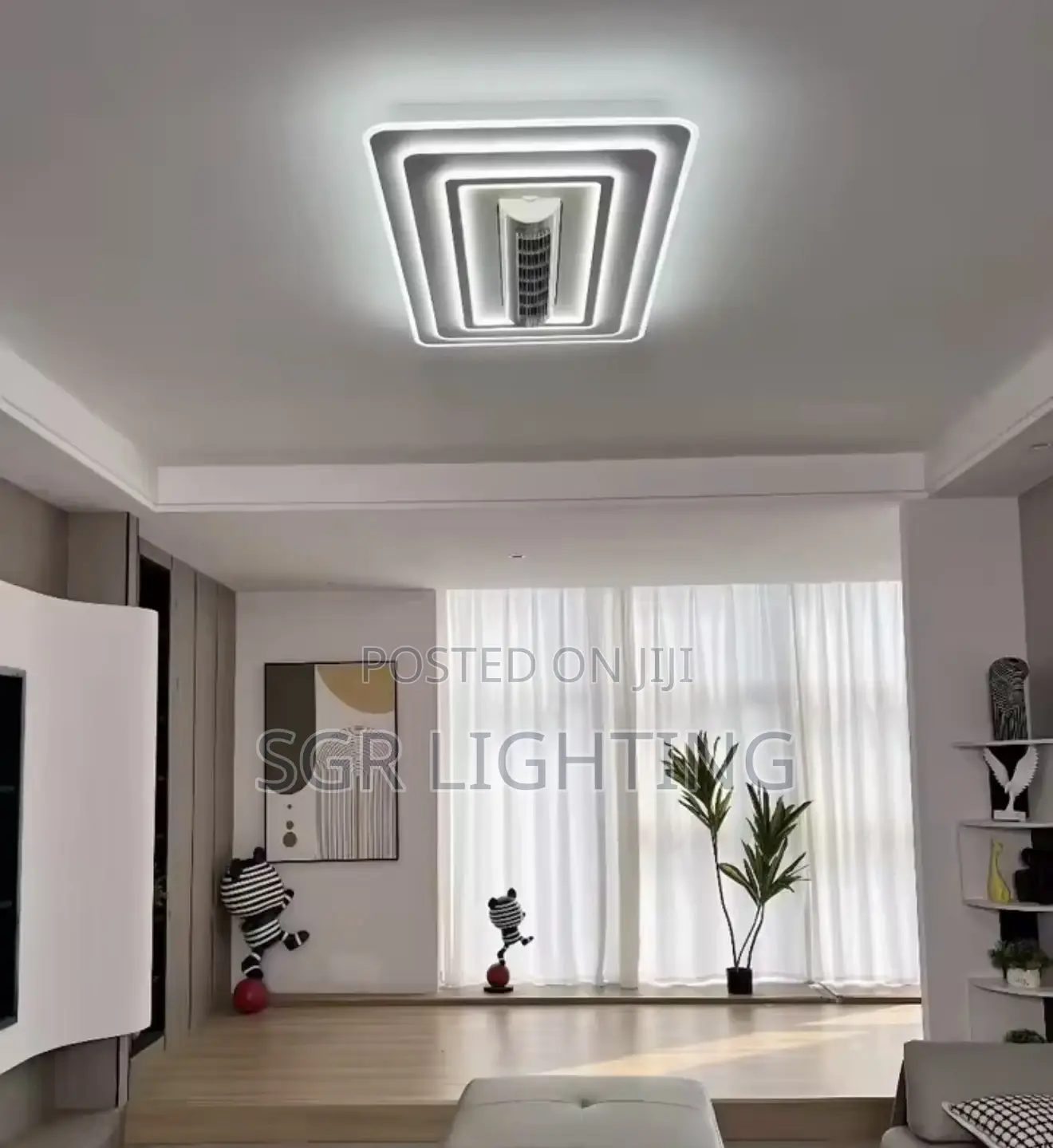 Modern Invisible Bladeless Led Ceiling Light