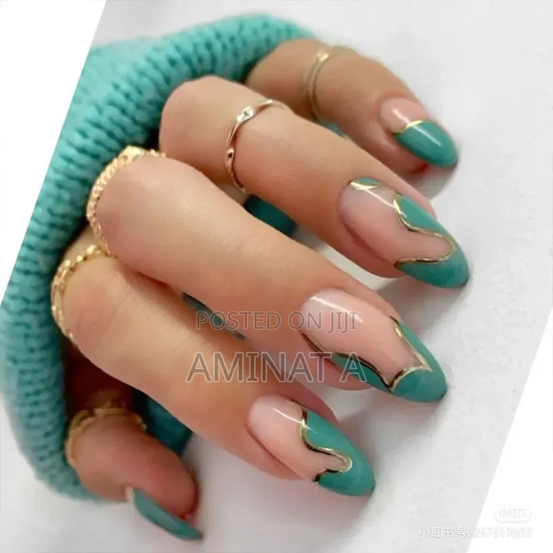 Reusable Diy 24 Pieces Matte Nails