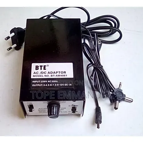 Bte Universal Ac/Dc Power Supply Adaptor Plug