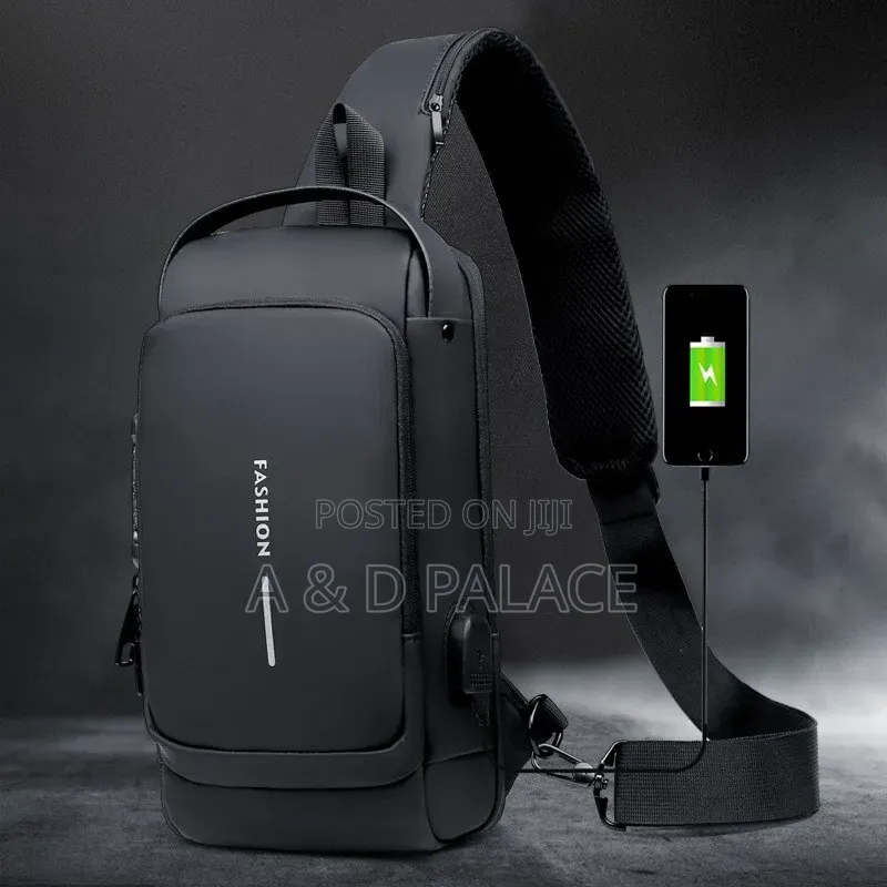 Unisex Locomotive Password Anti Theft Chest and Shoulder Messenger Bag