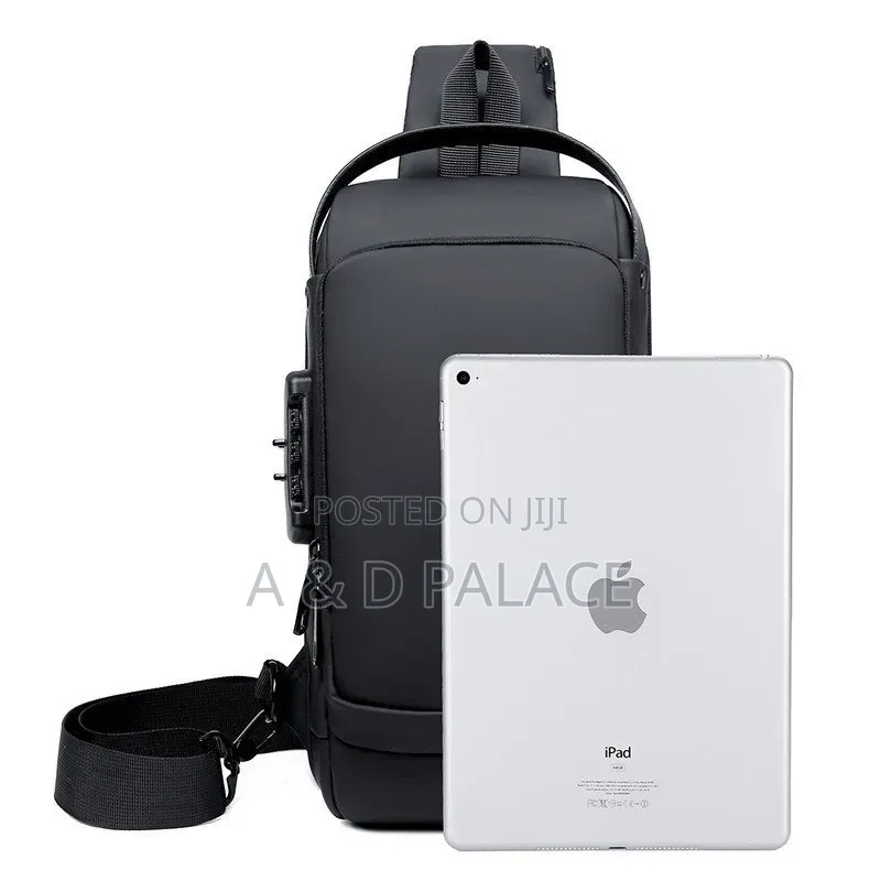 Unisex Locomotive Password Anti Theft Chest and Shoulder Messenger Bag