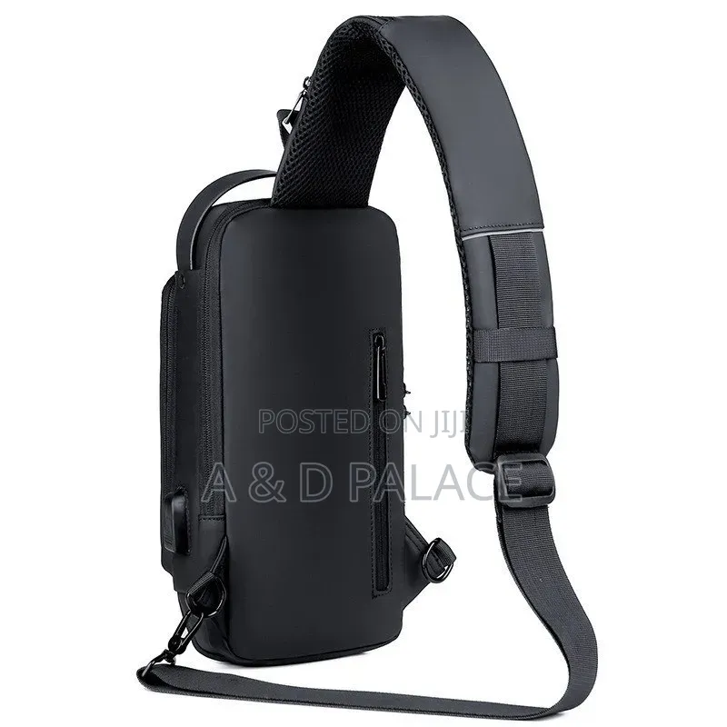 Unisex Locomotive Password Anti Theft Chest and Shoulder Messenger Bag