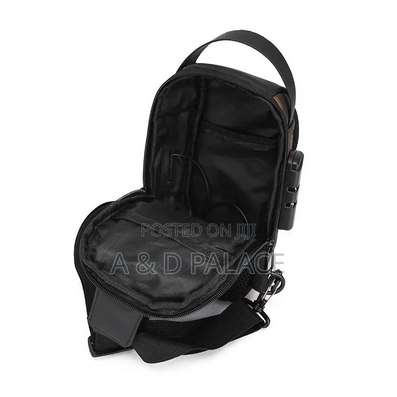 Unisex Locomotive Password Anti Theft Chest and Shoulder Messenger Bag