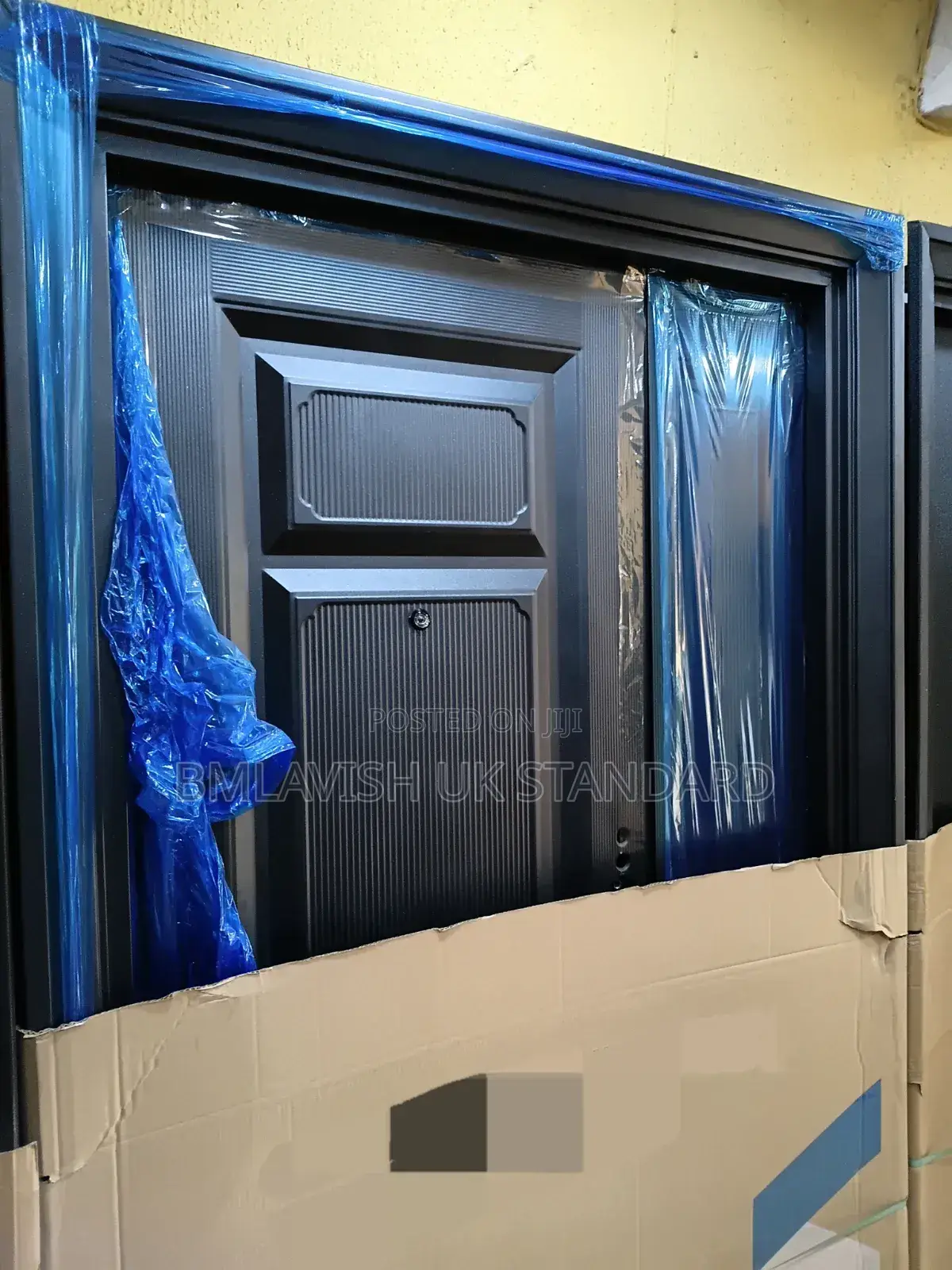High-Quality Special Black Steel Door 4ftx7ft