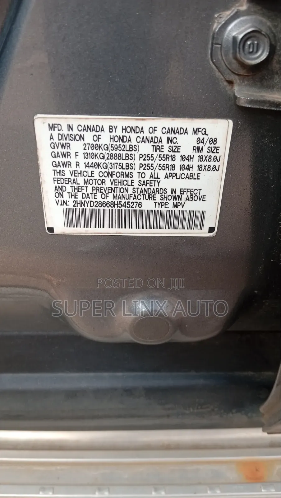 Acura MDX 2008 Gray