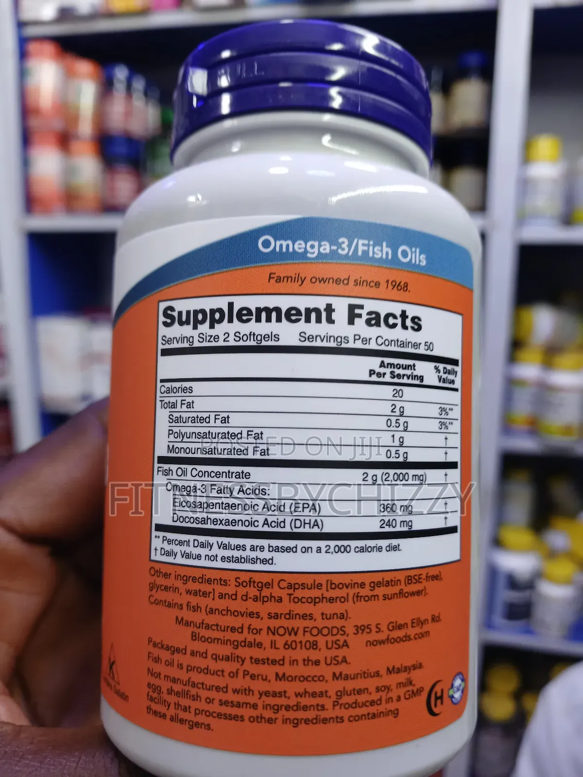 Now Omega 3 Fish Oil 1000mg X 100 Softgels
