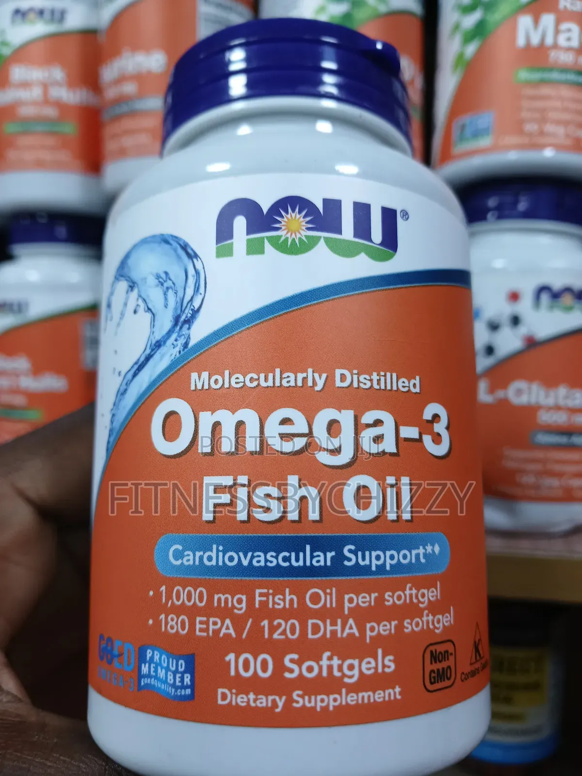 Now Omega 3 Fish Oil 1000mg X 100 Softgels