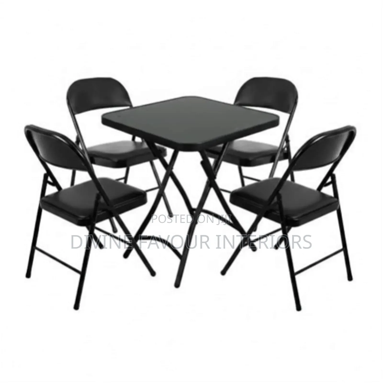 Outdoor/Indoor Foldable Table 4 Foldable Chairs