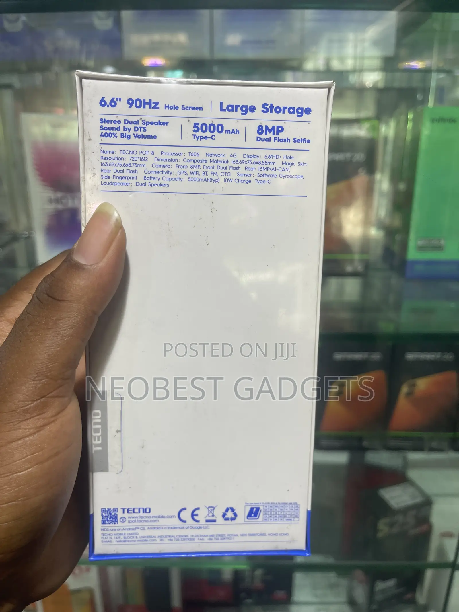 New Tecno Pop 8 64 GB Black
