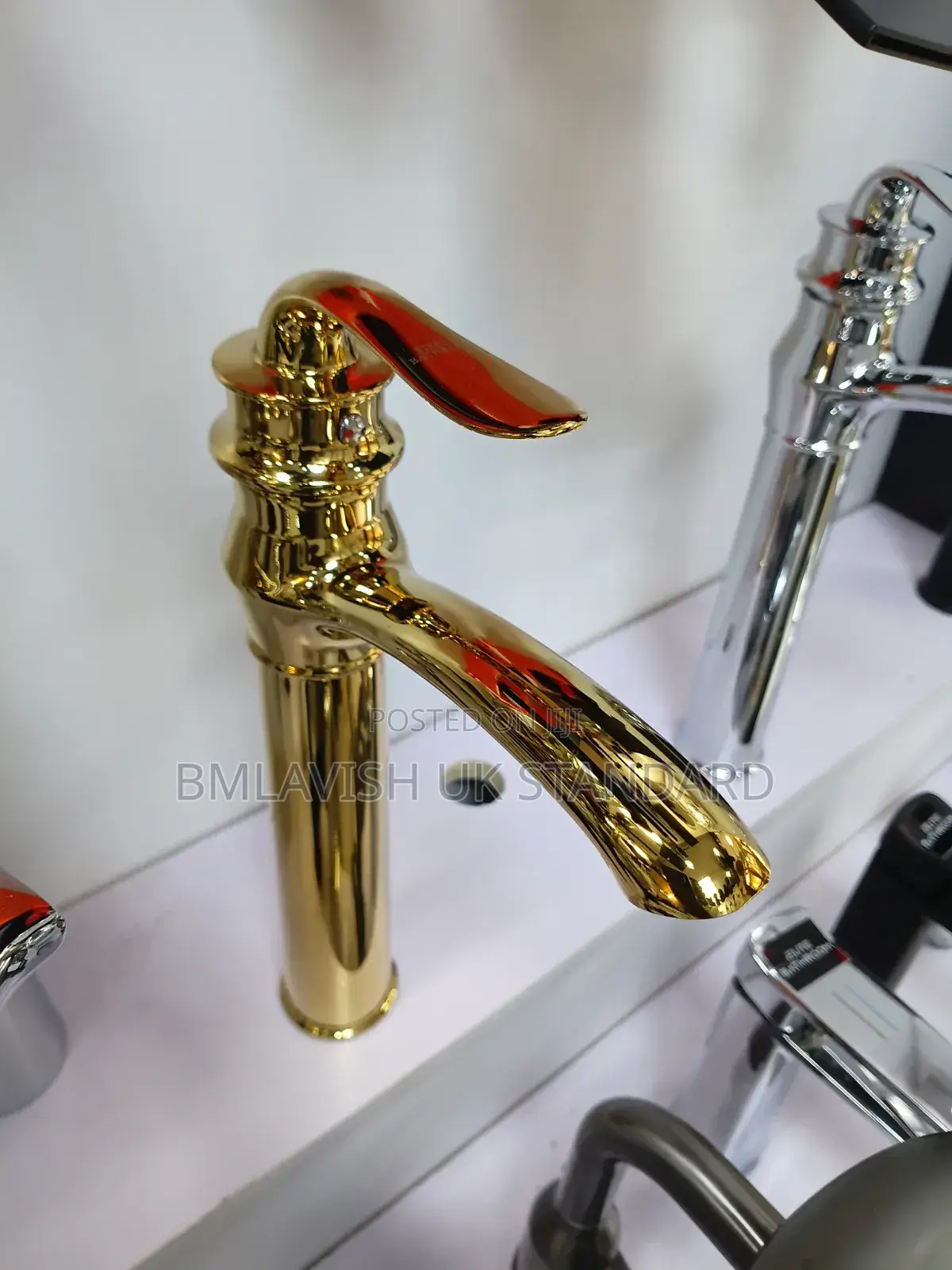 Gold Basin Mixer Tap