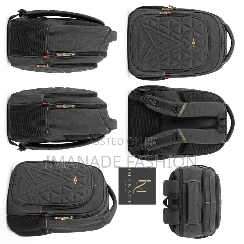 Kilopower Canvas Backpack – Charcoal Grey