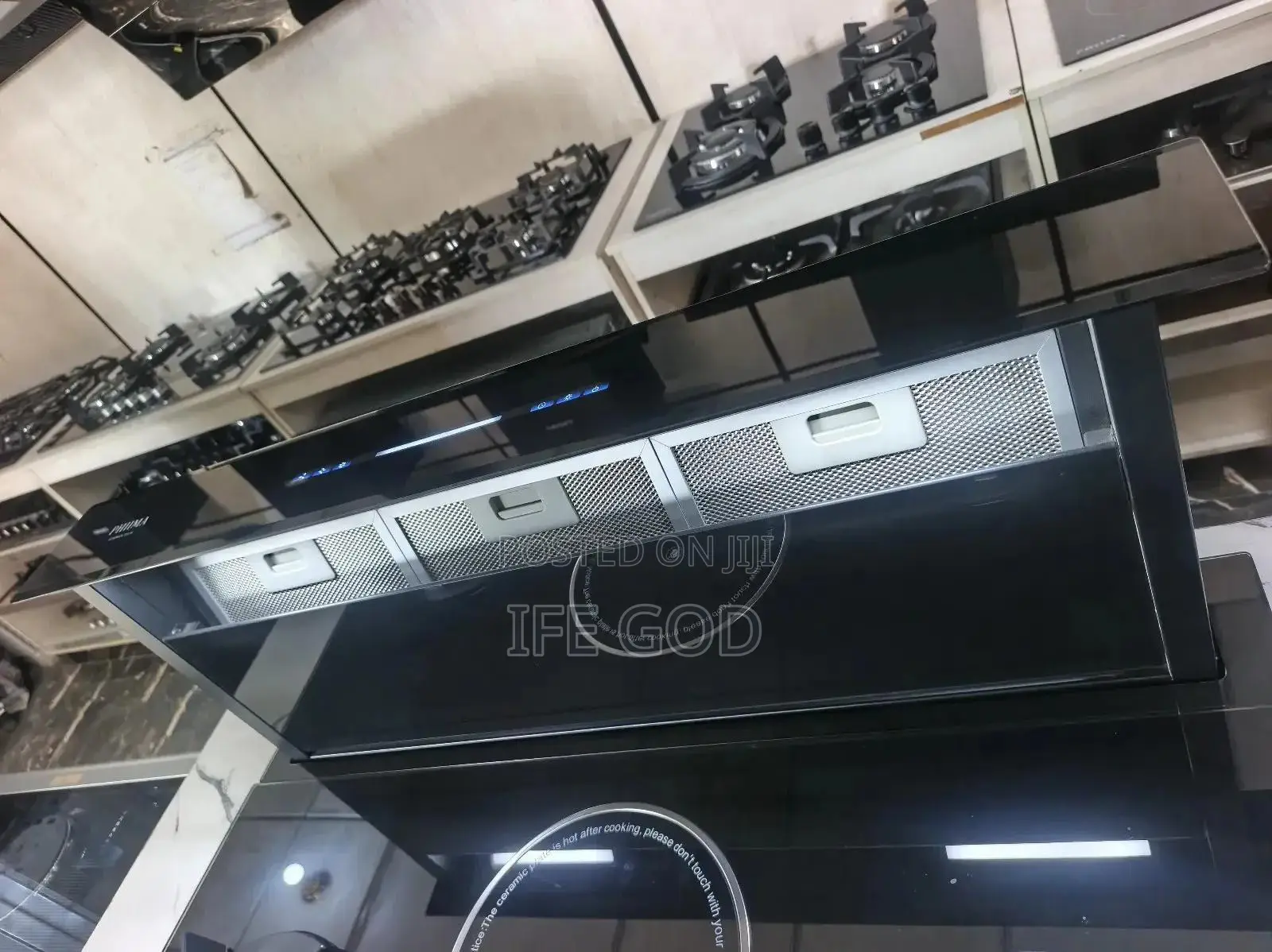 Phiima 90cm Downdraft Slide-in Premium Luxury Smart Range Hood Copper