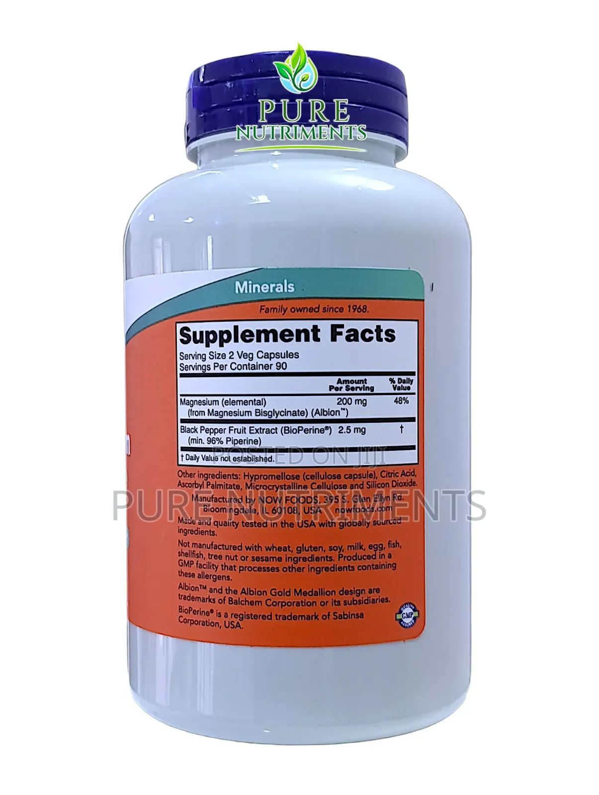 Now Magnesium Glycinate 200mg With Bioperine 180 Caps_ Sleep and Relax