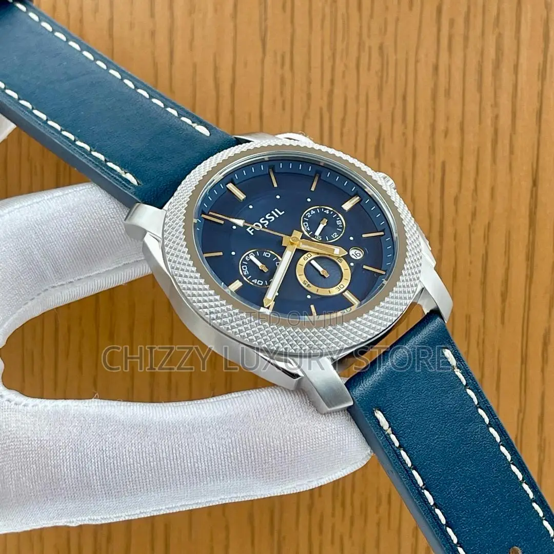 Fossil Quality Luxury Men Chain Strap Wristwatch