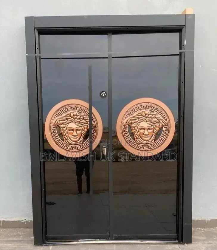 5ft Luxury Turkish Security Door Gold Versace