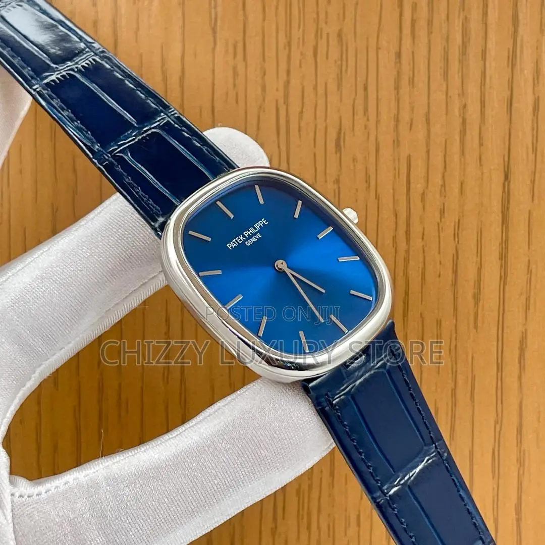 Patek Philippe Quality Luxury Men Genuine Leather Wristwatch